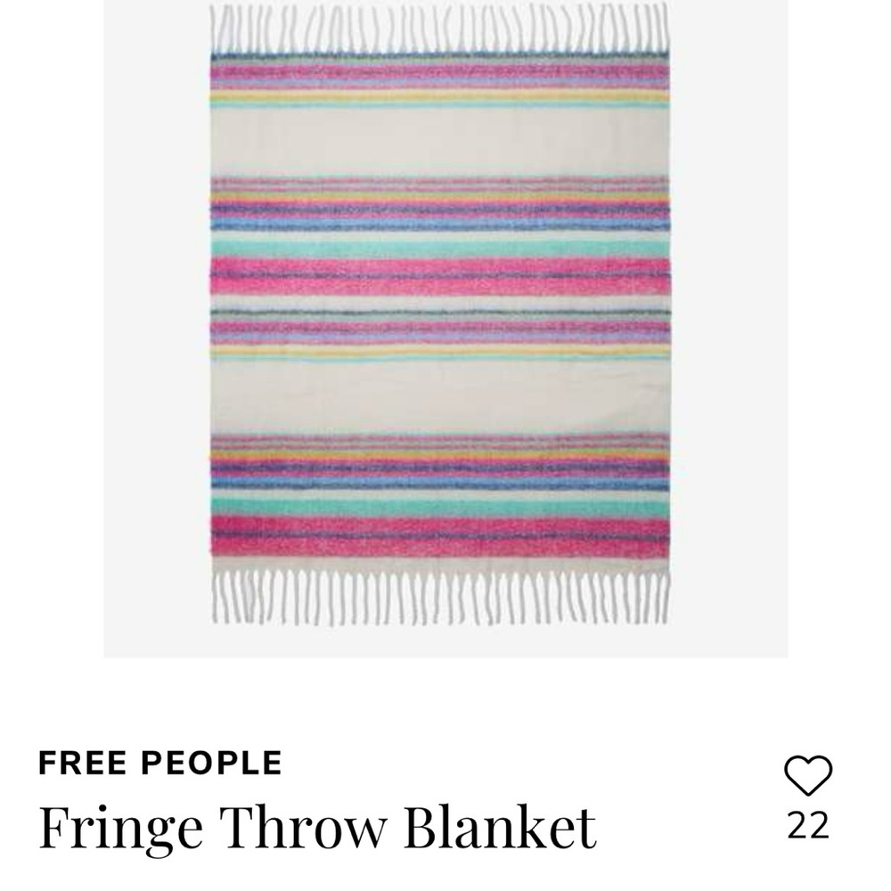 Free People Fringe Throw Blanket